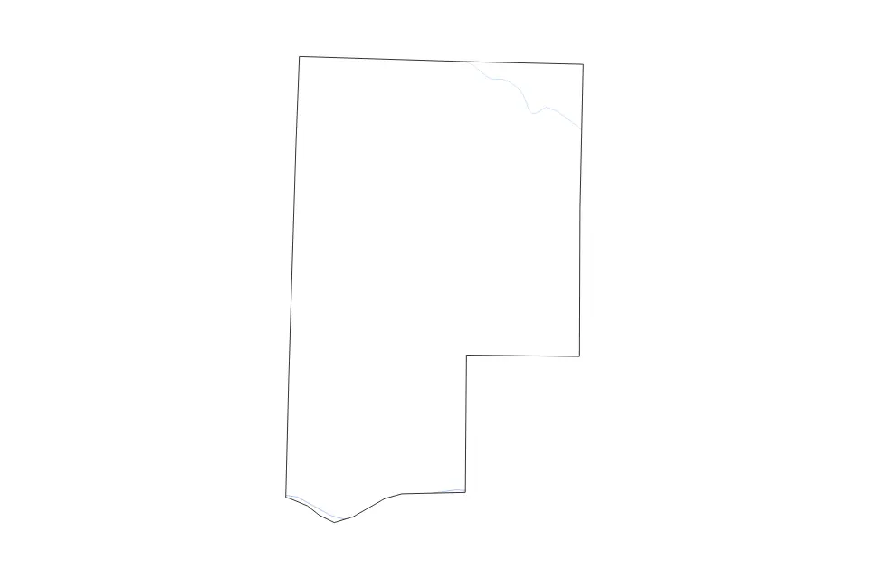 Mapa de Montgomery, Missouri de tipo contorno y ríos para América del Norte, con contorno y ríos con límites limpios.