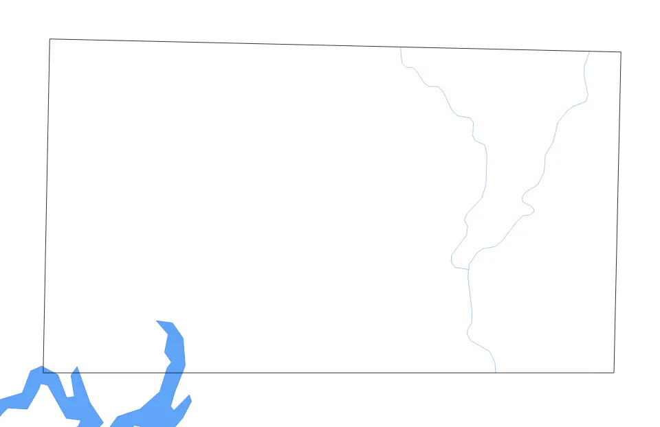 Ozark outline map preview