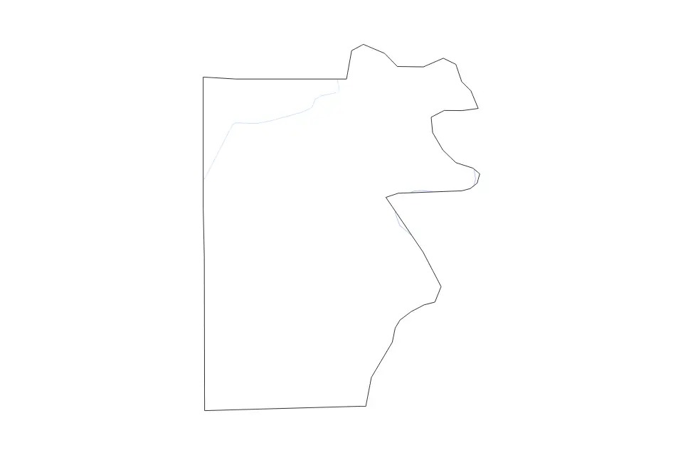 Mapa de Pemiscot, Missouri de tipo contorno y ríos para América del Norte, con contorno y ríos con límites limpios.