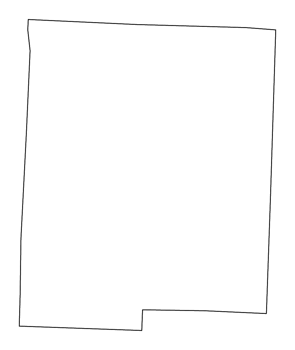 Mapa de contorno de Pettis, Missouri con ríos.