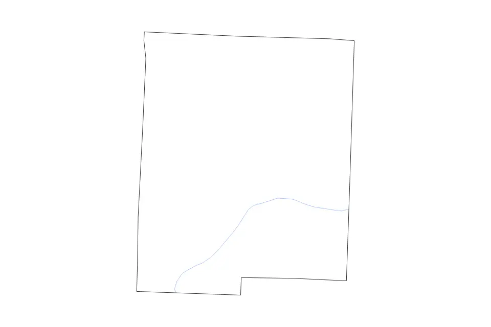 Carte de Pettis, Missouri de type contour et rivières pour Amérique du Nord, montrant contour et rivières avec des limites nettes.