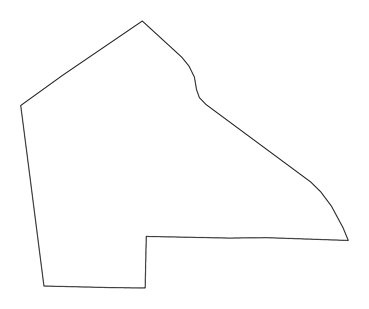 Carte de contour de Pike, Missouri avec rivières.