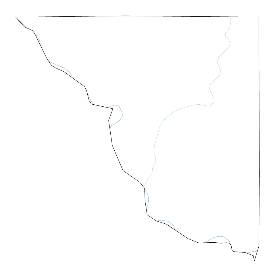 Platte outline map preview