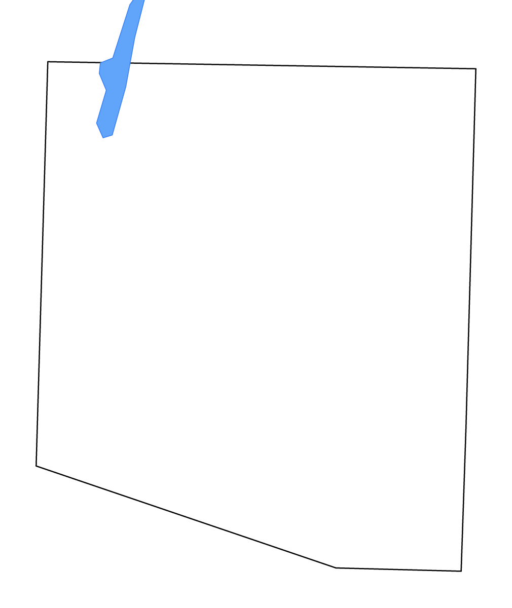 Mapa de contorno de Randolph, Missouri con lagos y ríos.