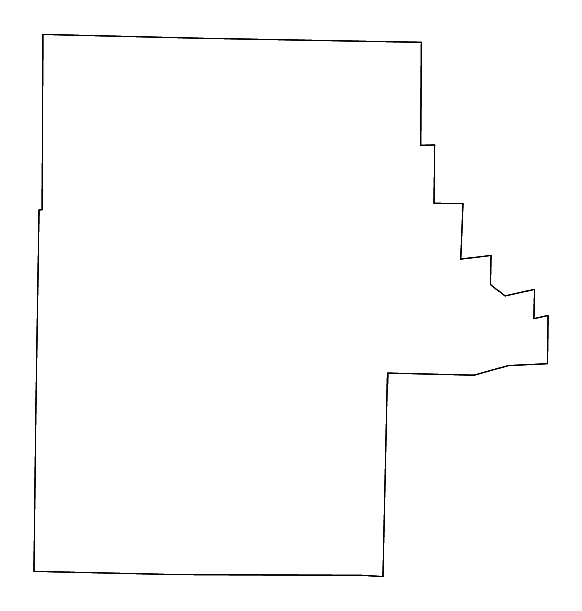 Mapa de contorno de Shannon, Missouri con ríos.