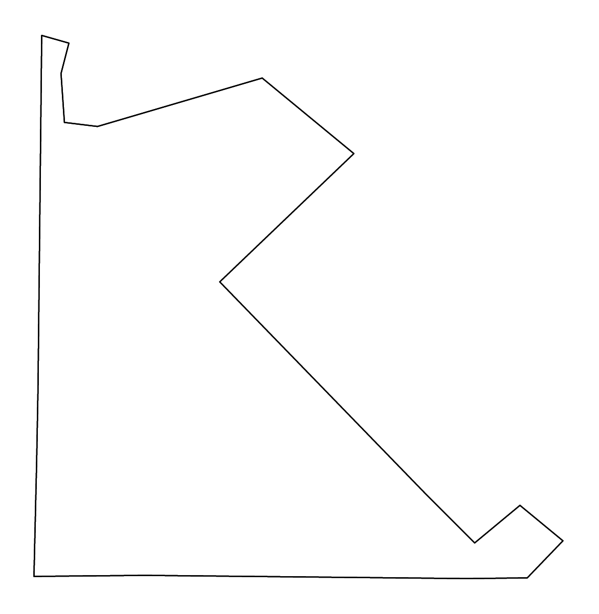 Mapa de contorno de St. Francois, Missouri con ríos.
