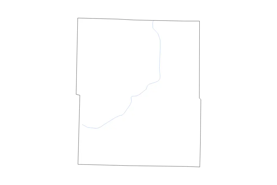 Mapa de Wright, Missouri de tipo contorno y ríos para América del Norte, con contorno y ríos con límites limpios.