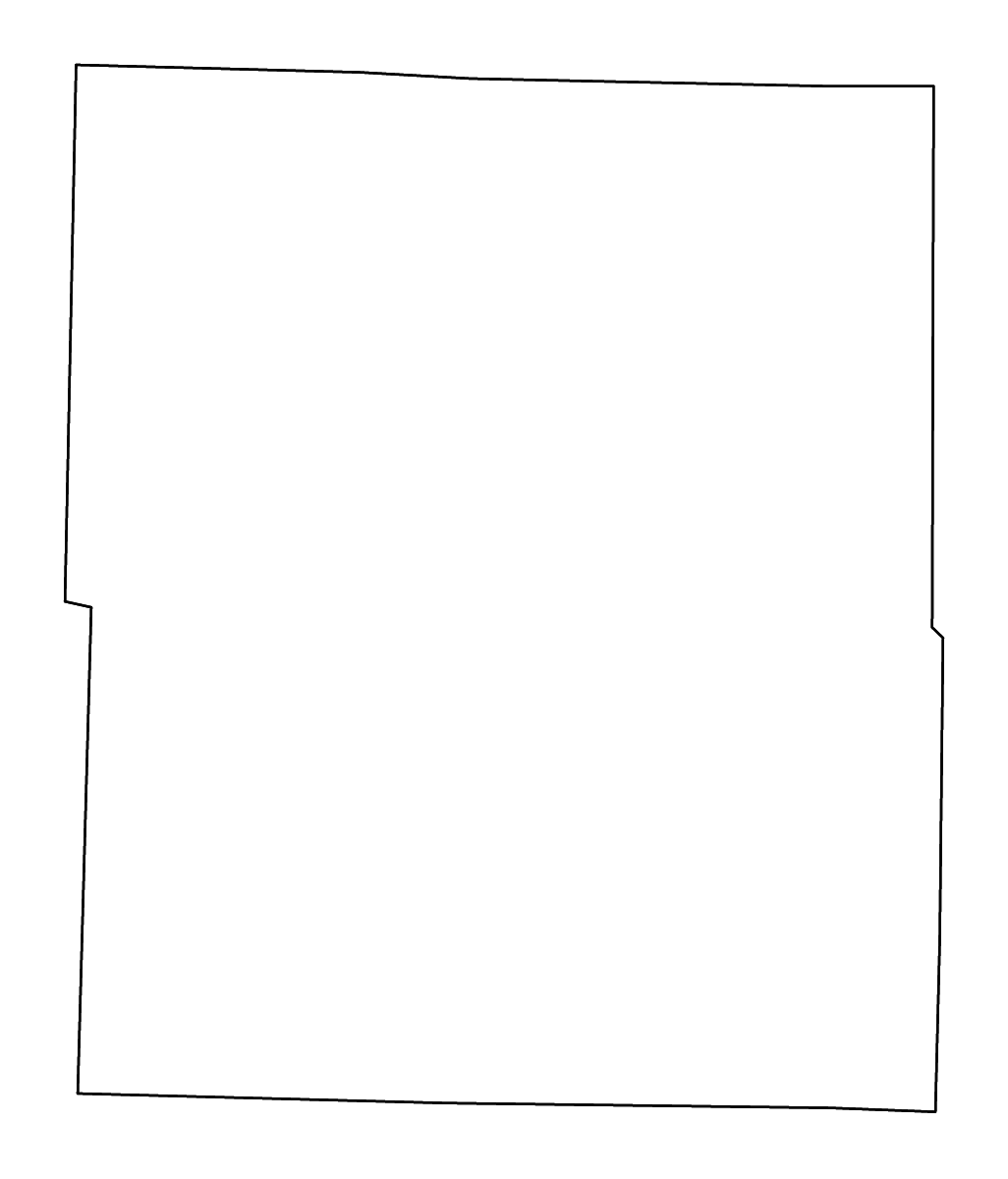 Mapa de contorno de Wright, Missouri con ríos.