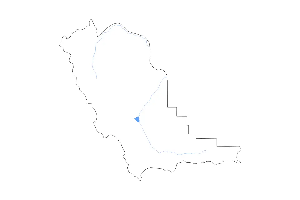 Mapa de Beaverhead, Montana de tipo contorno, lagos y ríos para América del Norte, con contorno, lagos y ríos con elementos de agua como Clark Canyon Reservoir.