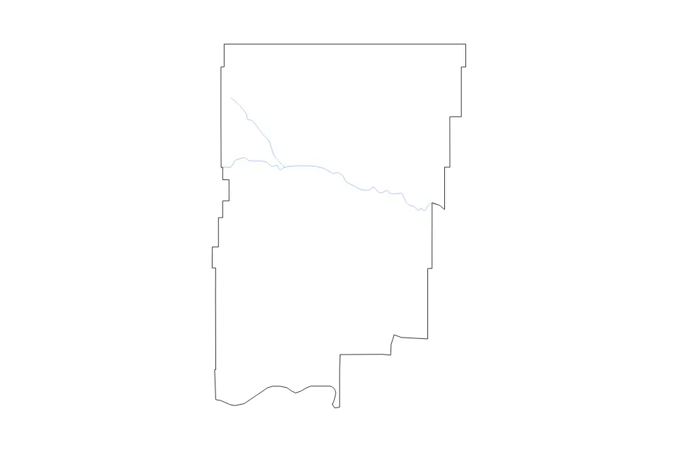 Carte de Blaine, Montana de type contour et rivières pour Amérique du Nord, montrant contour et rivières avec des limites nettes.
