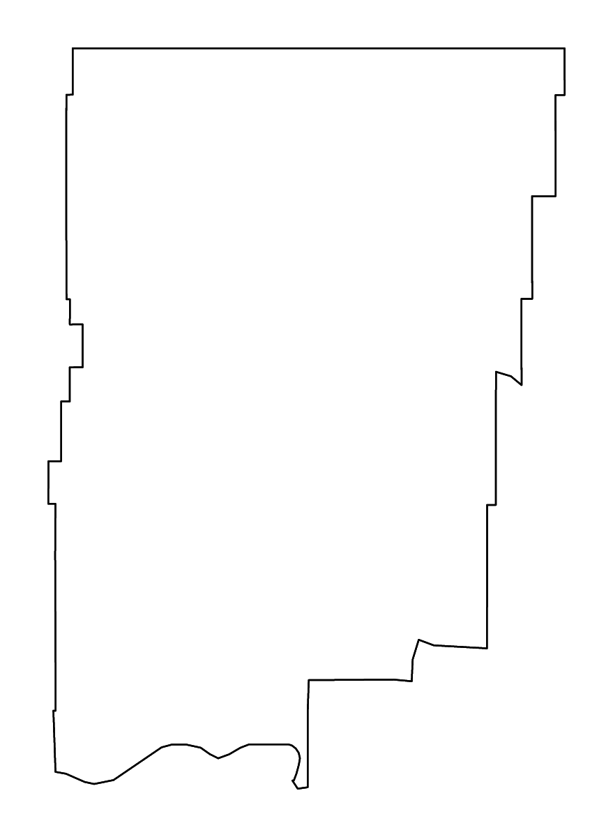 Carte de contour de Blaine, Montana avec rivières.