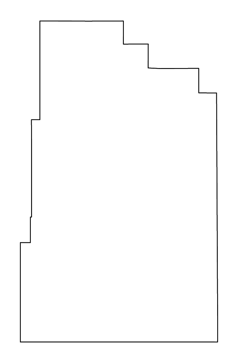Carte de contour de Carter, Montana avec rivières.