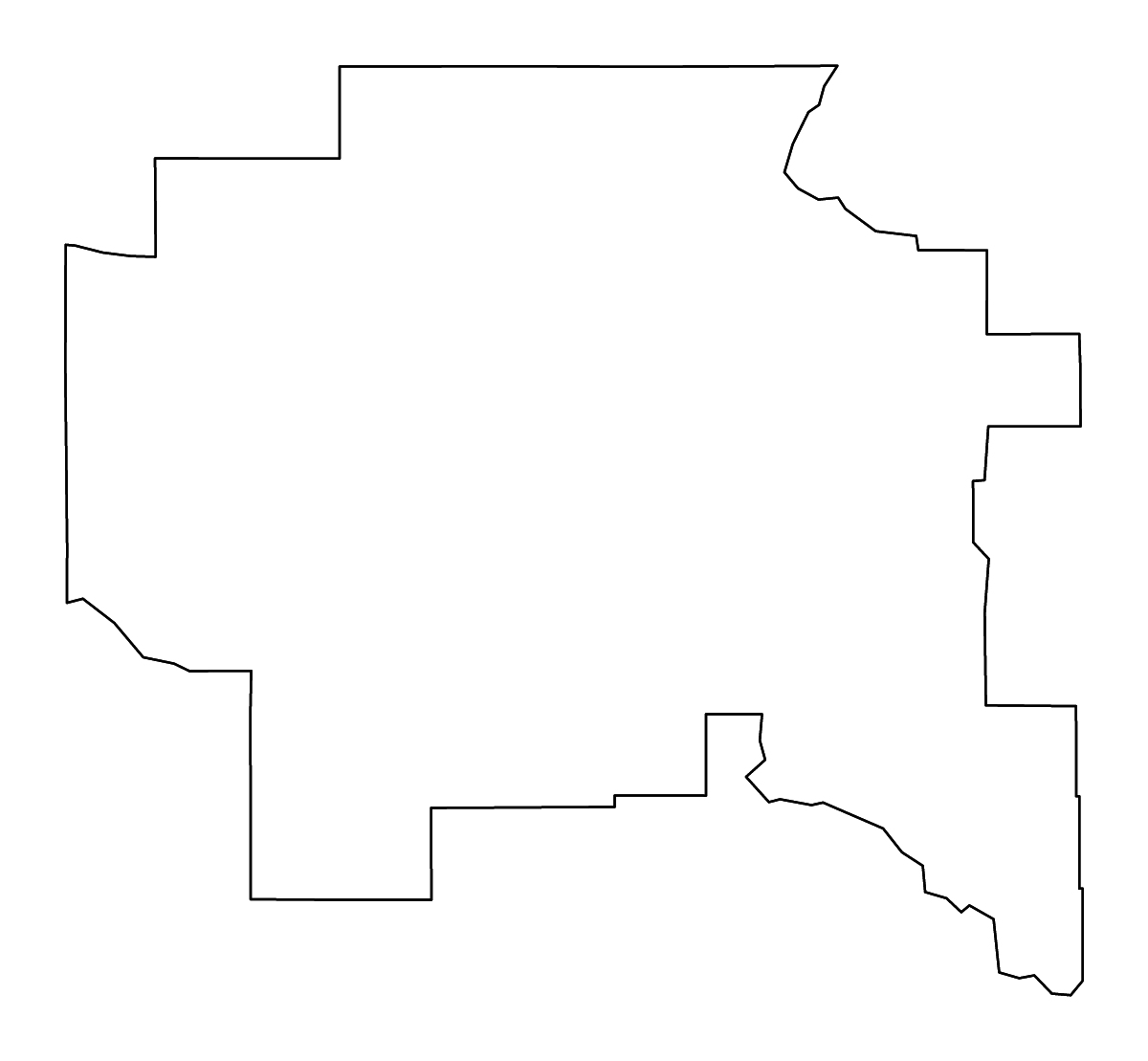 Carte de contour de Cascade, Montana avec rivières.
