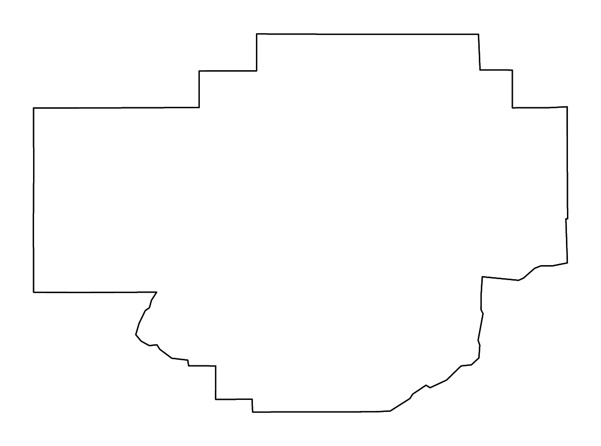 Mapa de contorno de Chouteau, Montana con ríos.