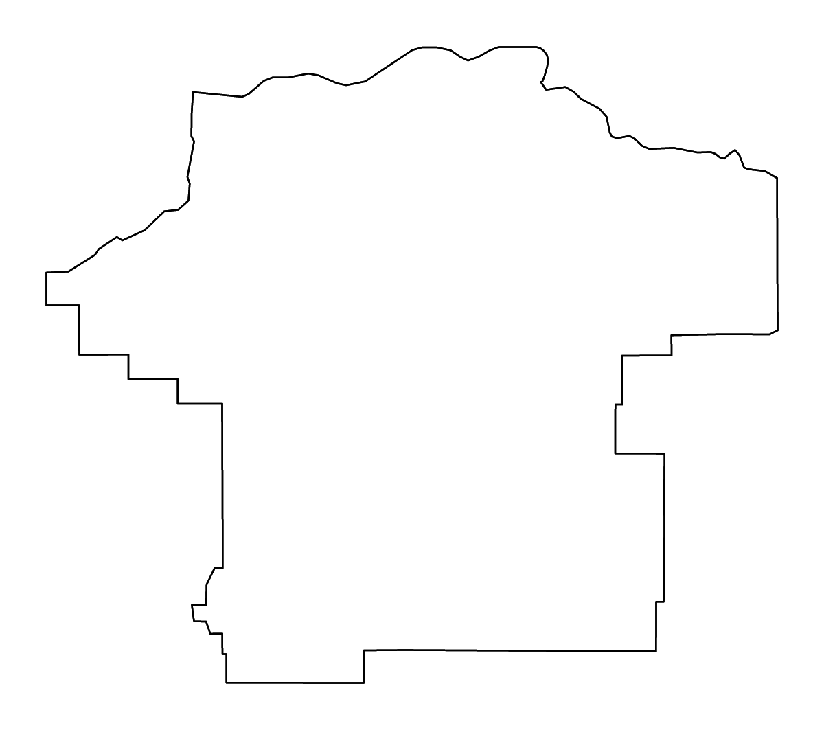 Mapa de contorno de Fergus, Montana con ríos.