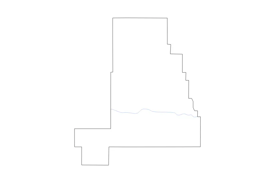 Mapa de Golden Valley, Montana de tipo contorno y ríos para América del Norte, con contorno y ríos con límites limpios.