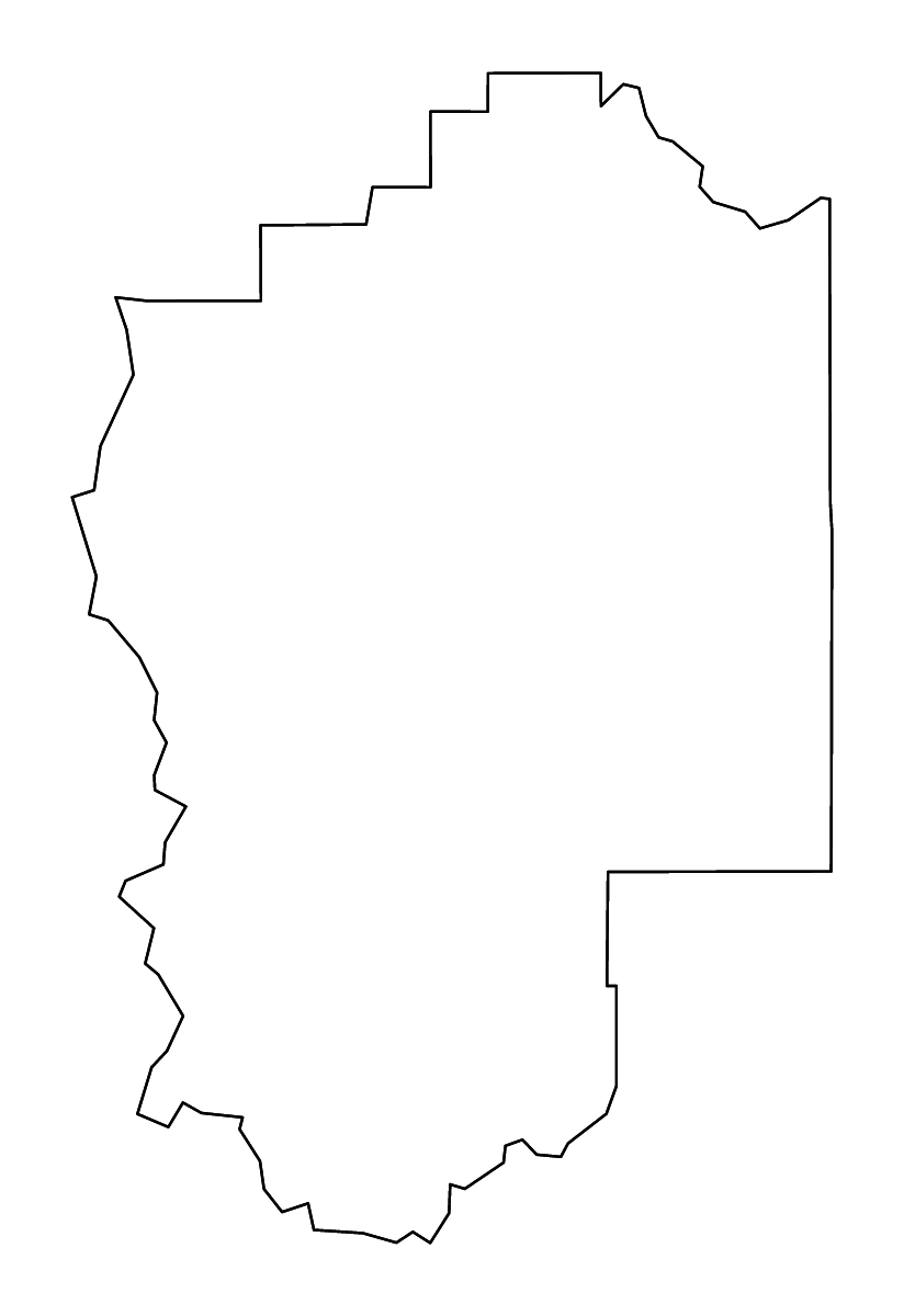 Mapa de contorno de Granite, Montana con ríos.
