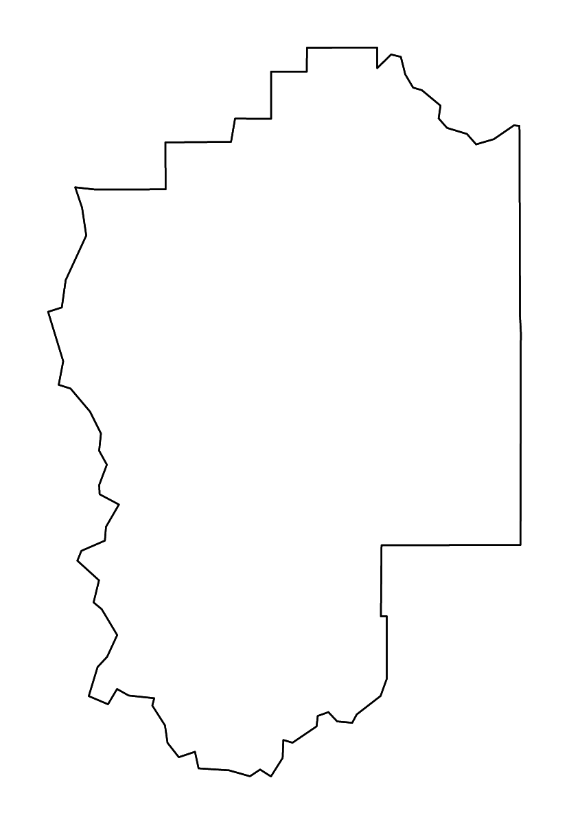 Mapa de contorno de Granite, Montana con ríos.