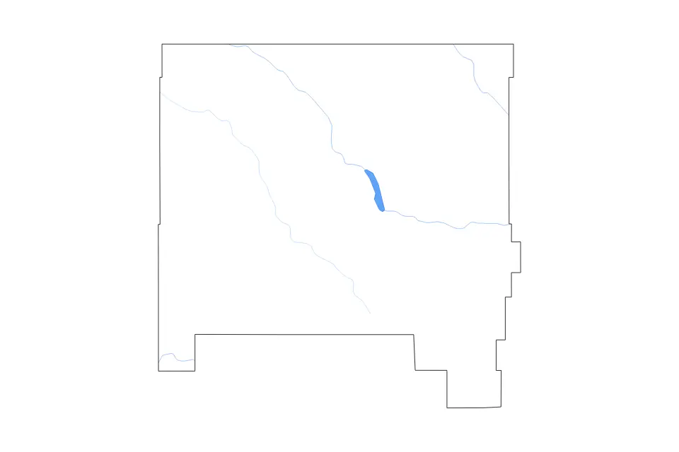 Mapa de Hill, Montana de tipo contorno, lagos y ríos para América del Norte, con contorno, lagos y ríos con elementos de agua como Fresno Reservoir.