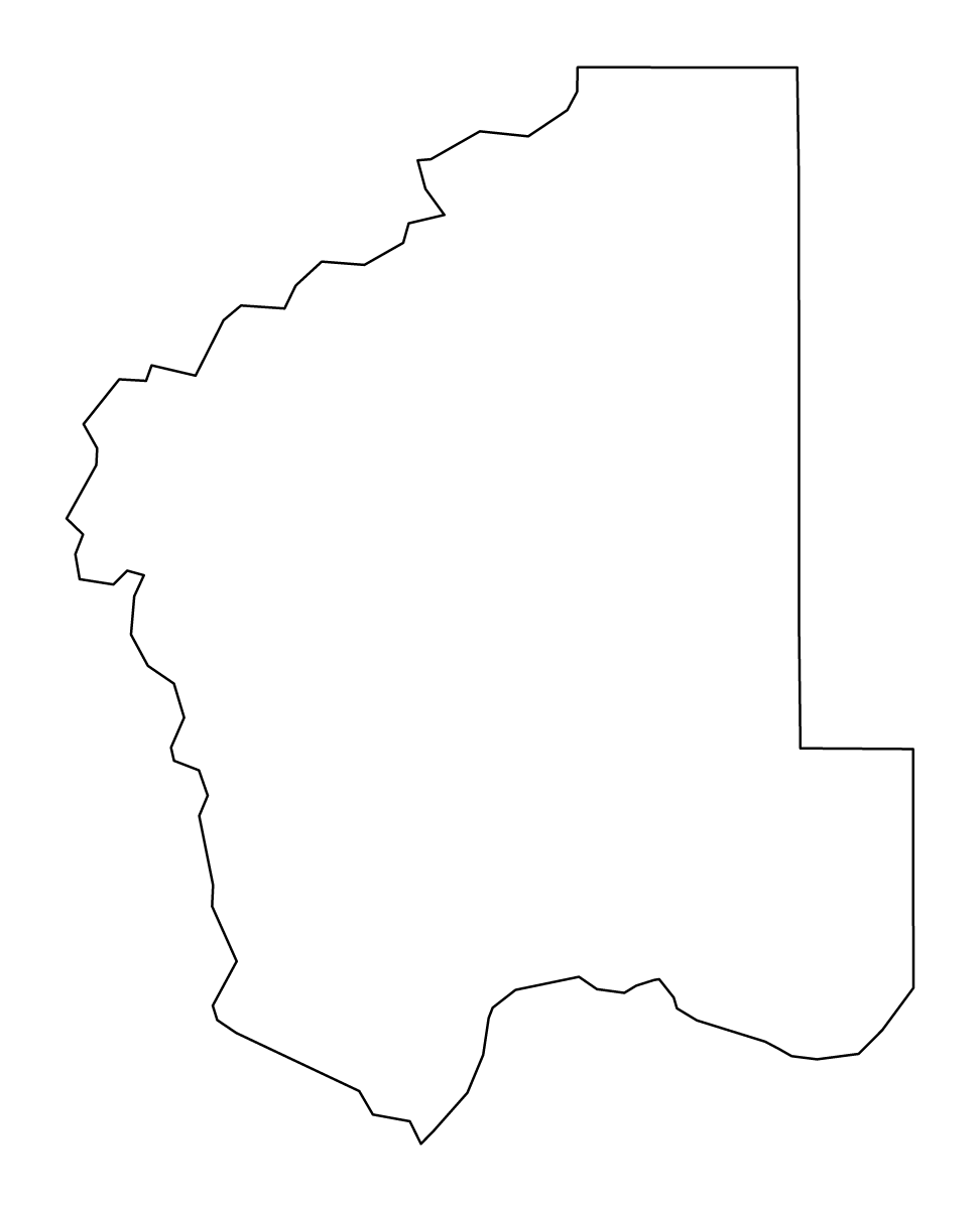 Mapa de contorno de Jefferson, Montana.