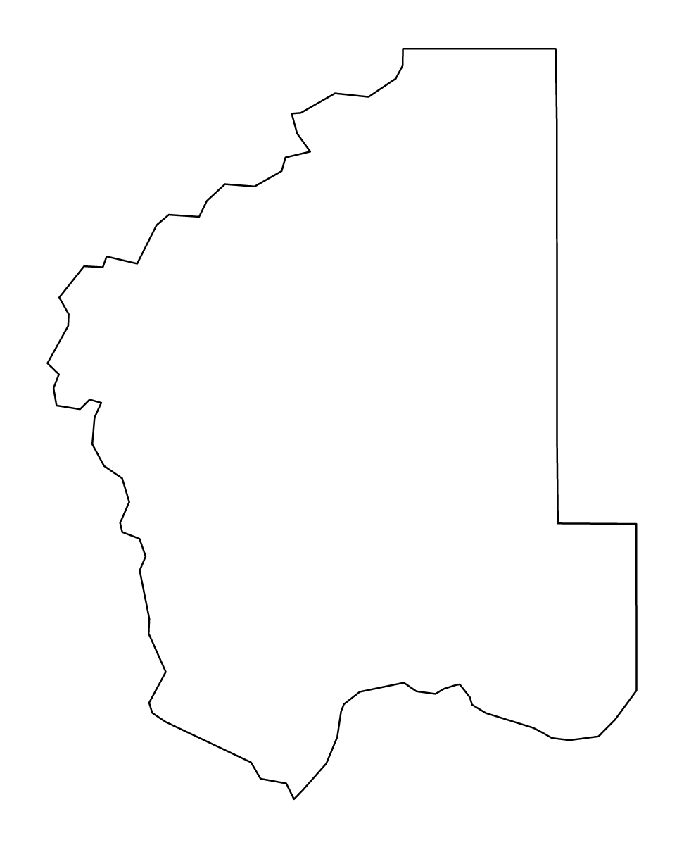 Carte de contour de Jefferson, Montana.