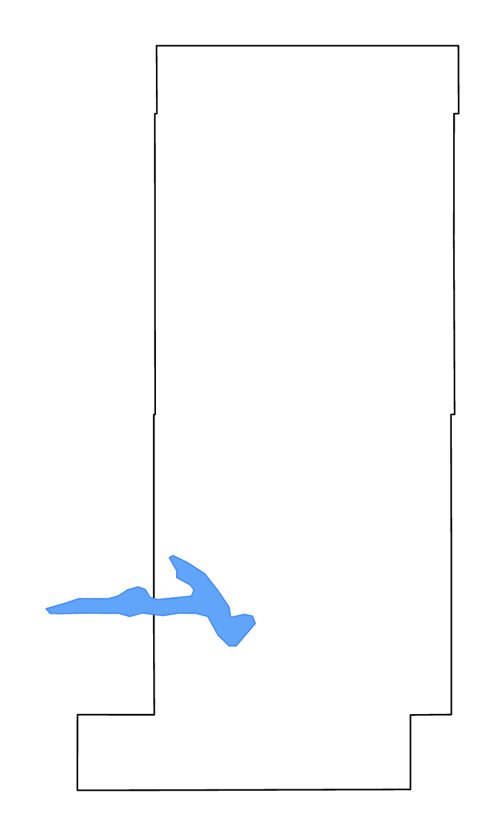 Mapa de contorno de Liberty, Montana con lagos y ríos.