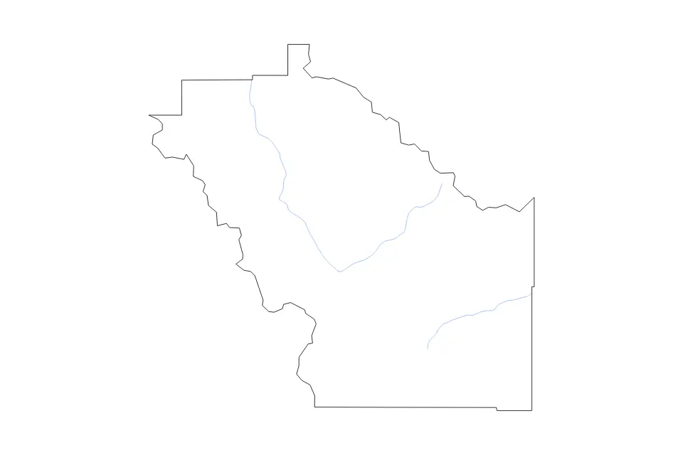Carte de Meagher, Montana de type contour et rivières pour Amérique du Nord, montrant contour et rivières avec des limites nettes.