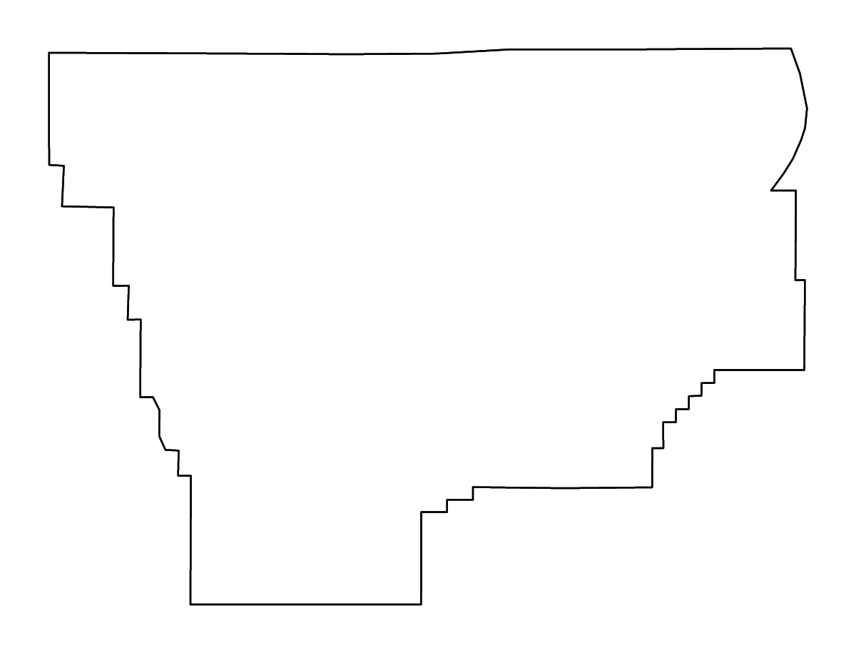 Mapa de contorno de Musselshell, Montana con ríos.