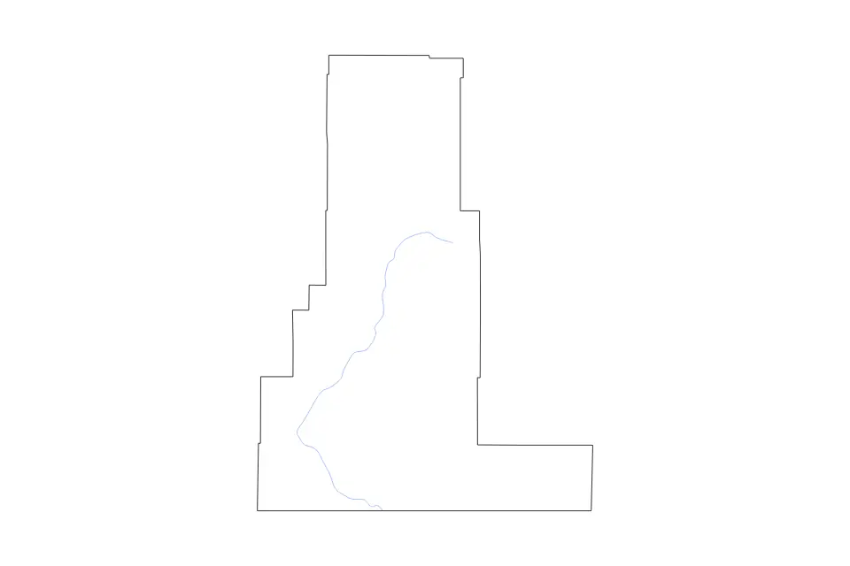 Mapa de Park, Montana de tipo contorno y ríos para América del Norte, con contorno y ríos con límites limpios.