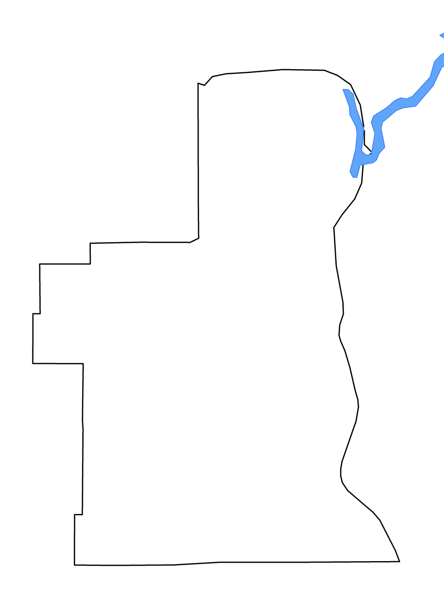 Mapa de contorno de Petroleum, Montana con lagos y ríos.