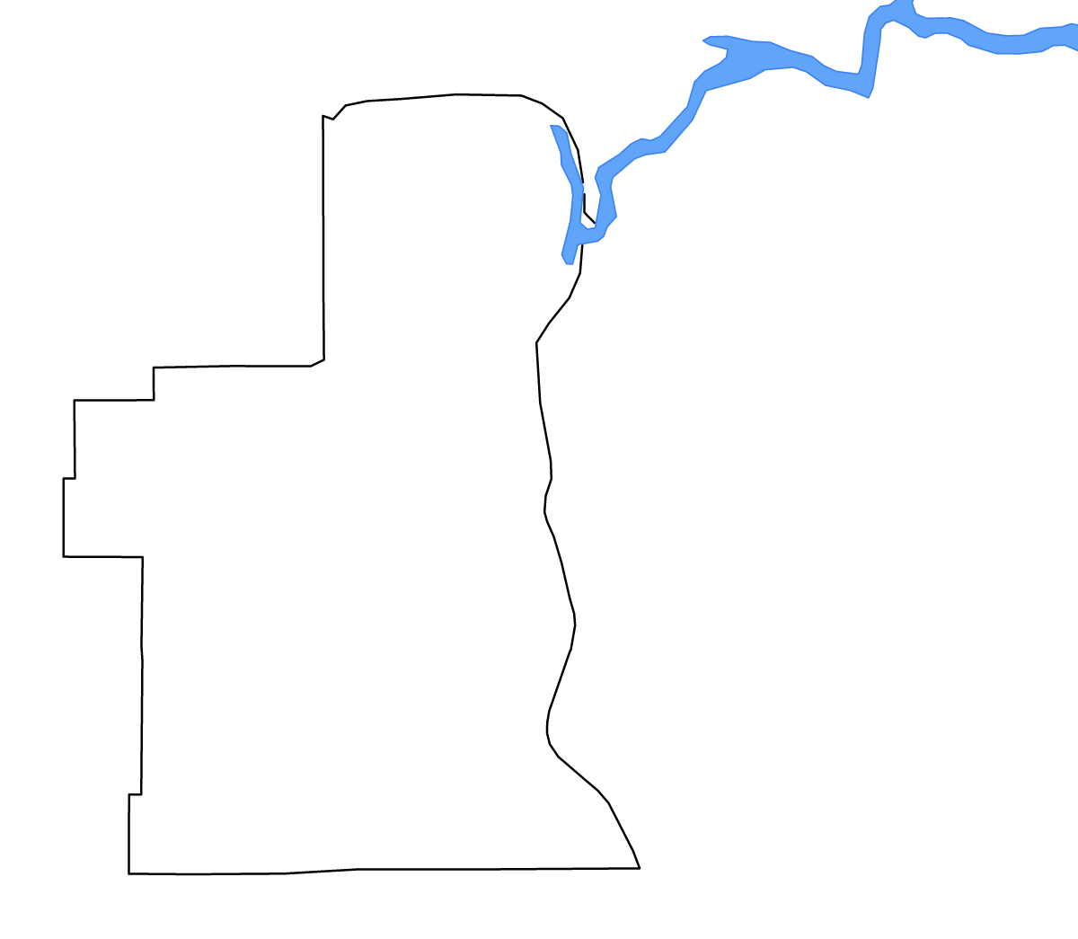 Mapa de contorno de Petroleum, Montana con lagos y ríos.