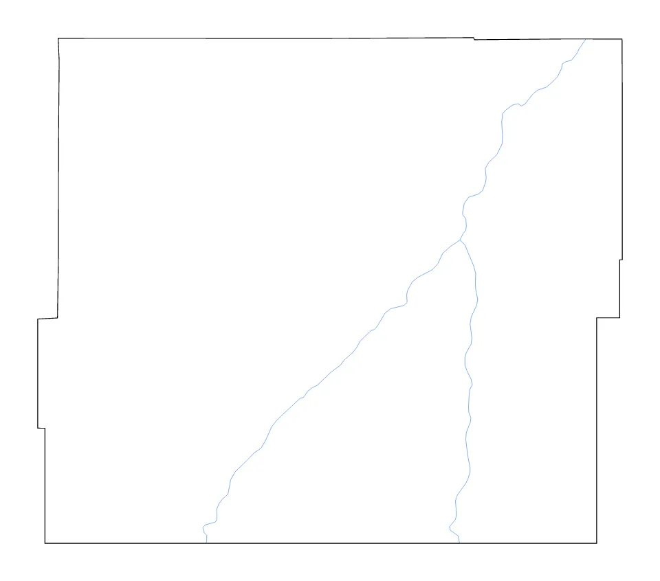 Powder River outline map preview