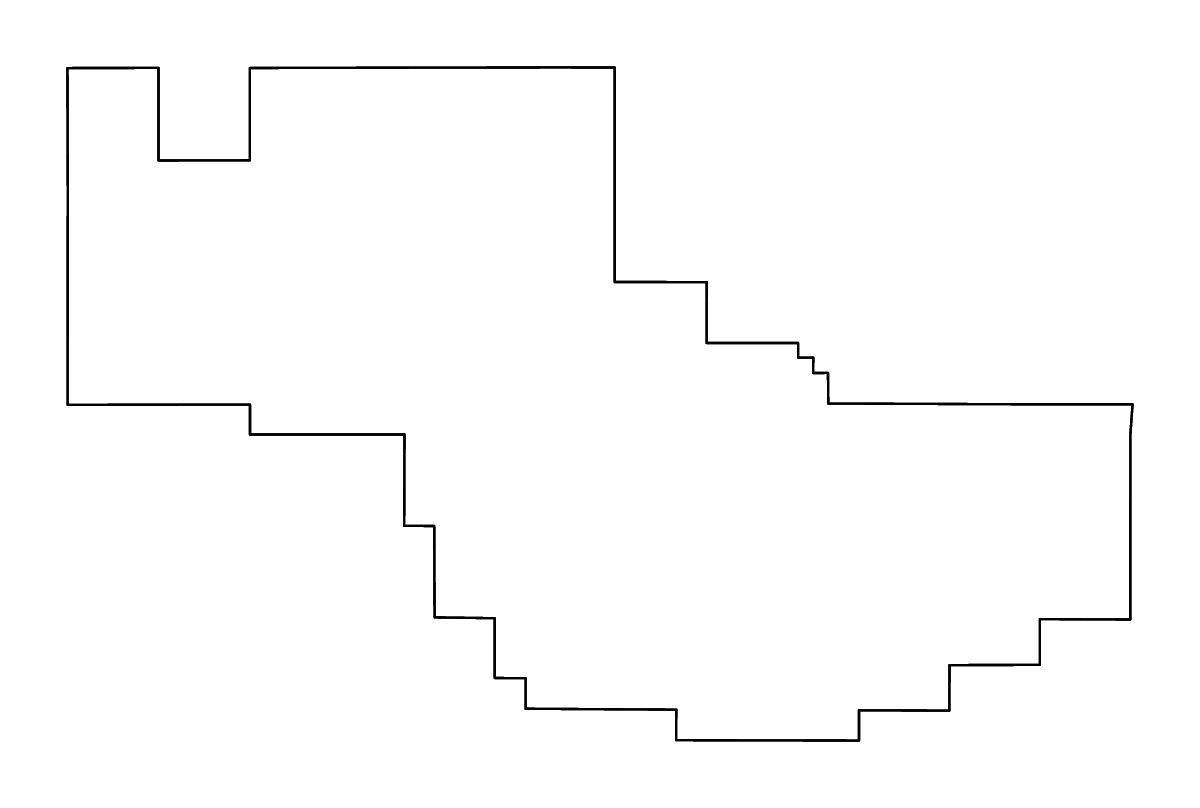 Mapa de contorno de Prairie, Montana con ríos.