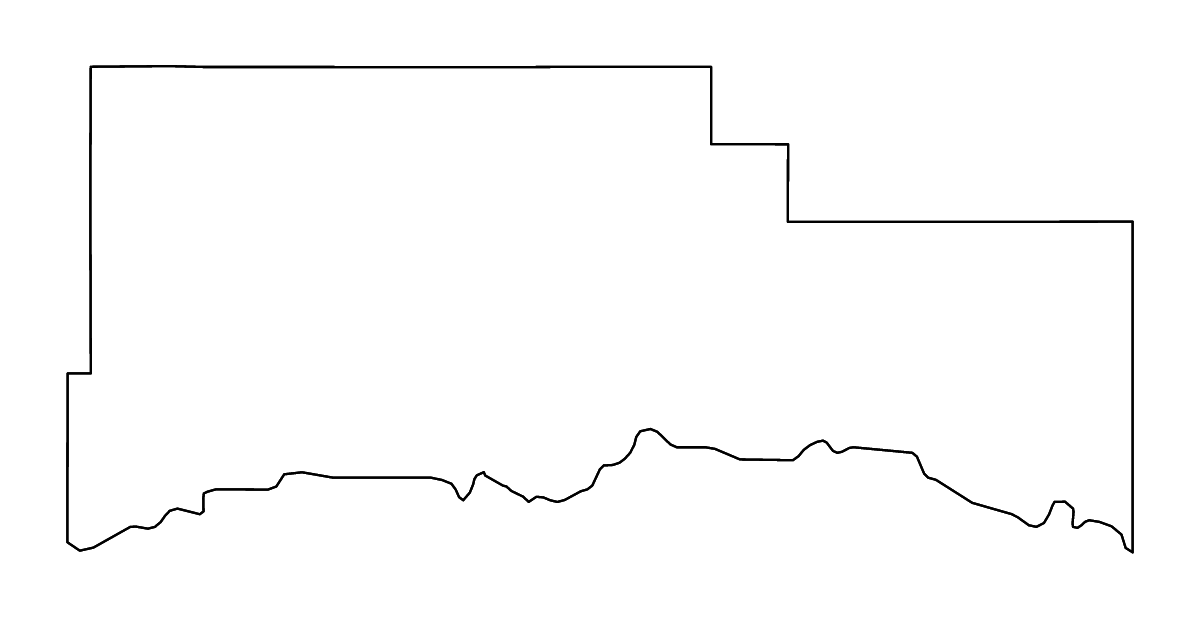 Carte de contour de Roosevelt, Montana avec rivières.