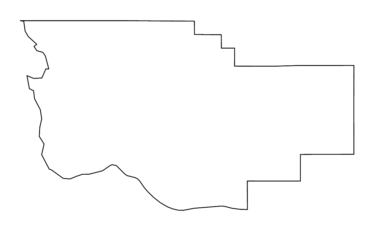 Mapa de contorno de Teton, Montana con ríos.