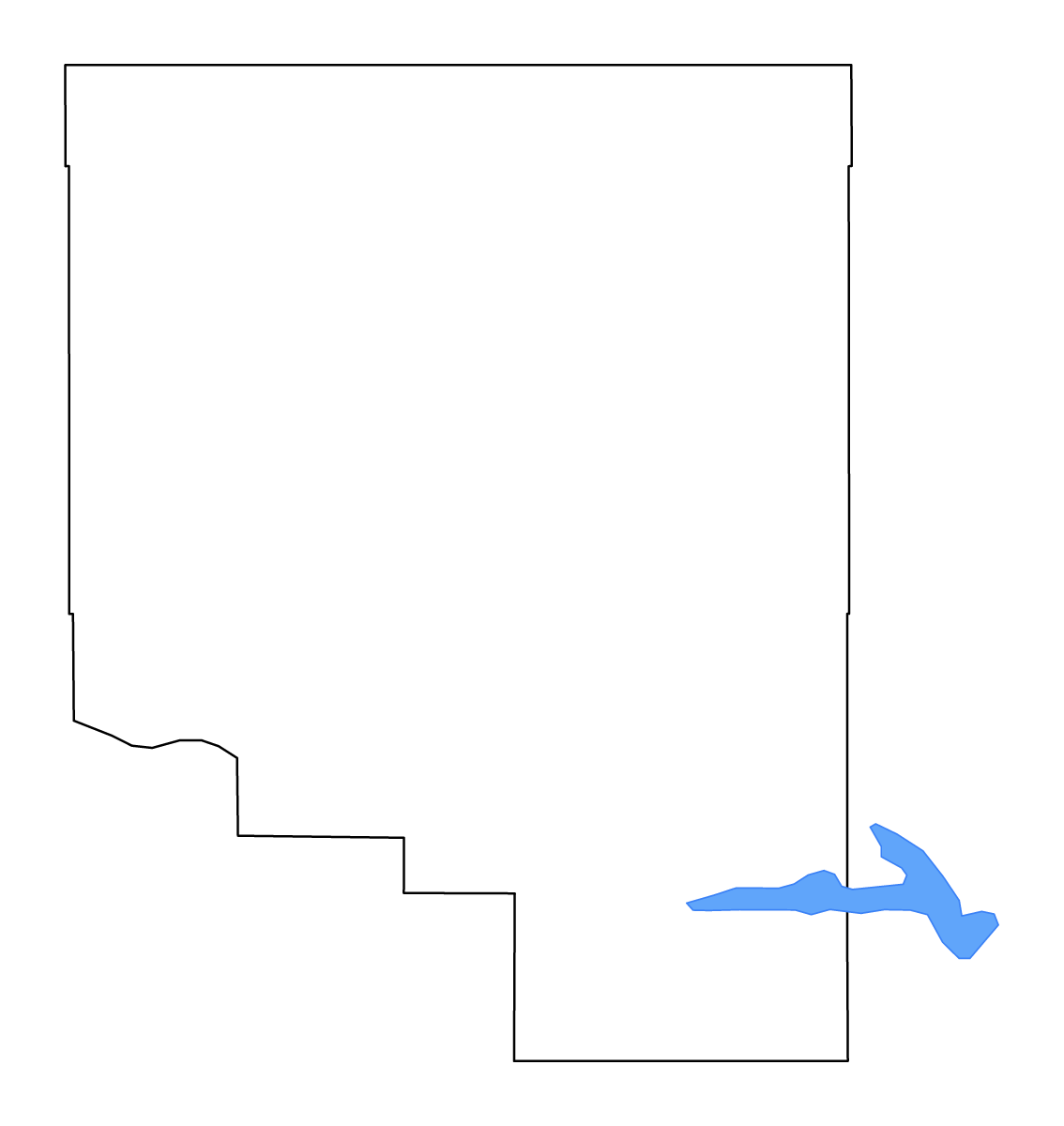 Mapa de contorno de Toole, Montana con lagos y ríos.