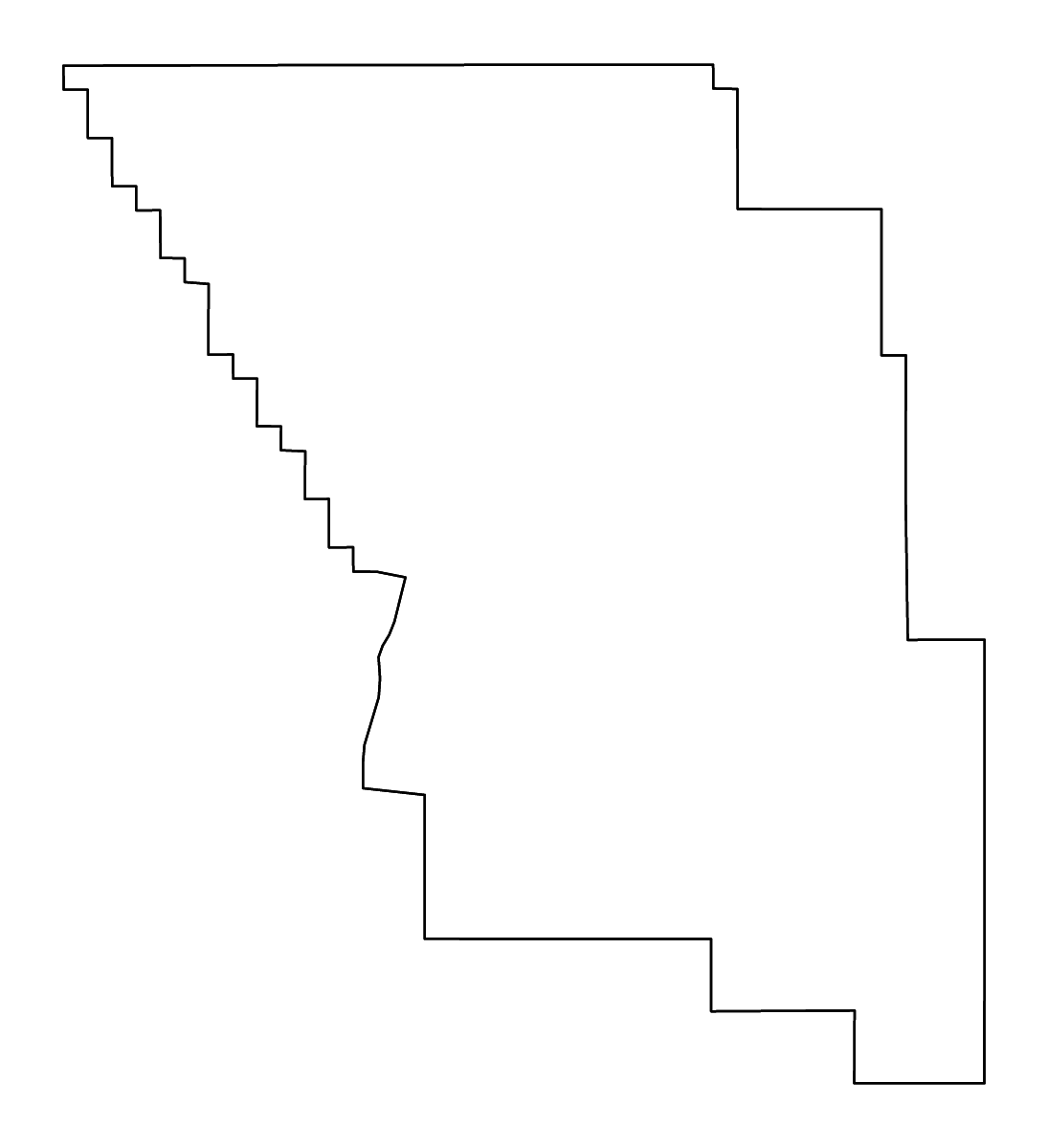 Mapa de contorno de Treasure, Montana con ríos.
