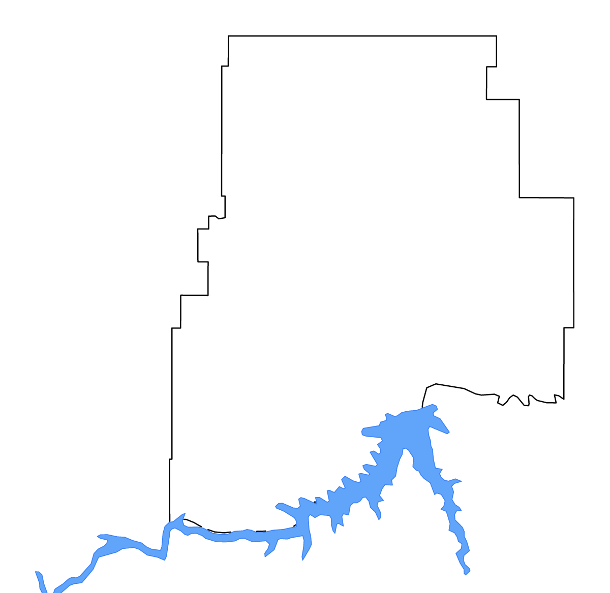 Carte de contour de Valley, Montana avec lacs et rivières.