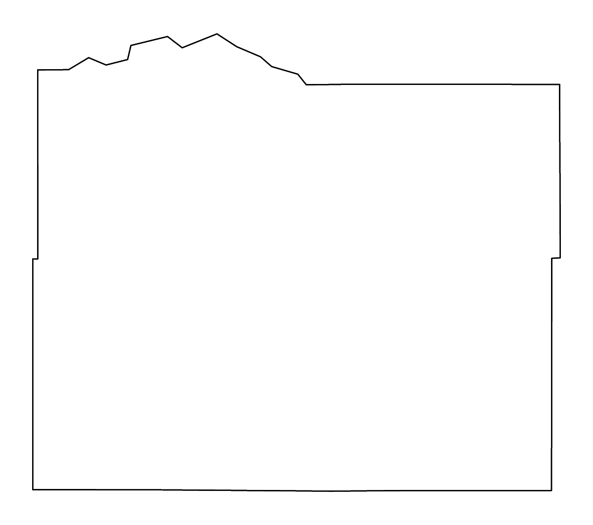 Mapa de contorno de Wheatland, Montana con ríos.