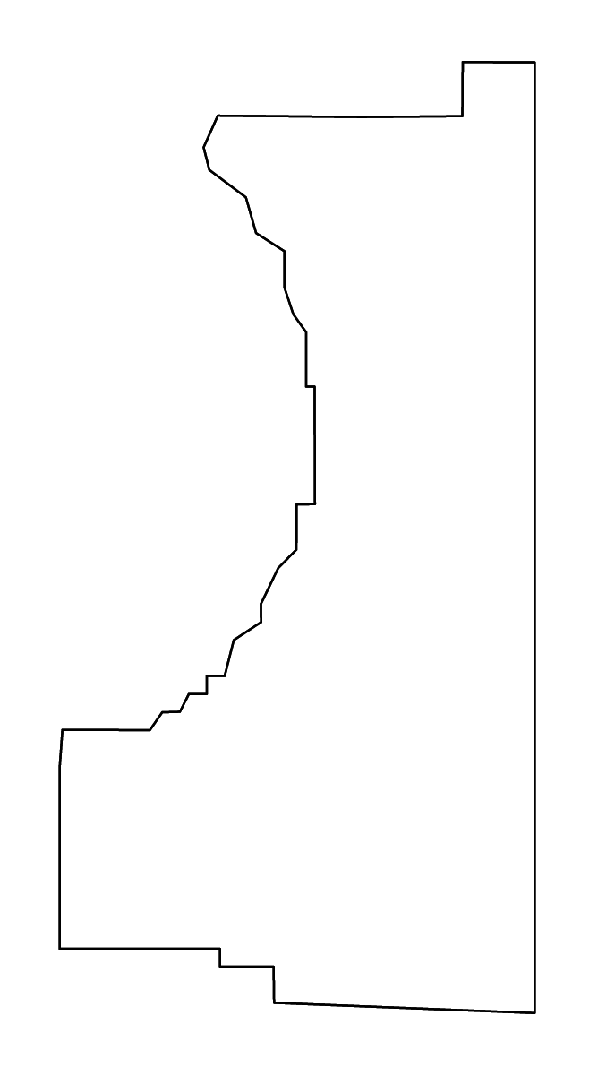 Carte de contour de Wibaux, Montana avec rivières.