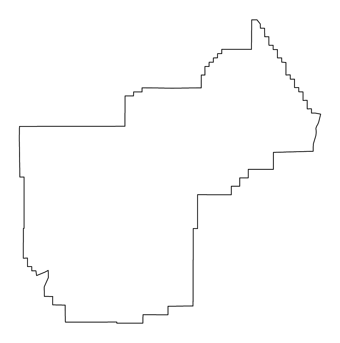 Mapa de contorno de Yellowstone, Montana con ríos.