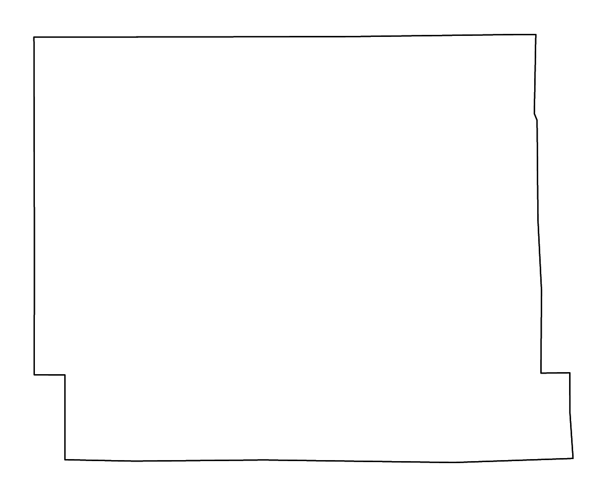 Mapa de contorno de Box Butte, Nebraska con ríos.