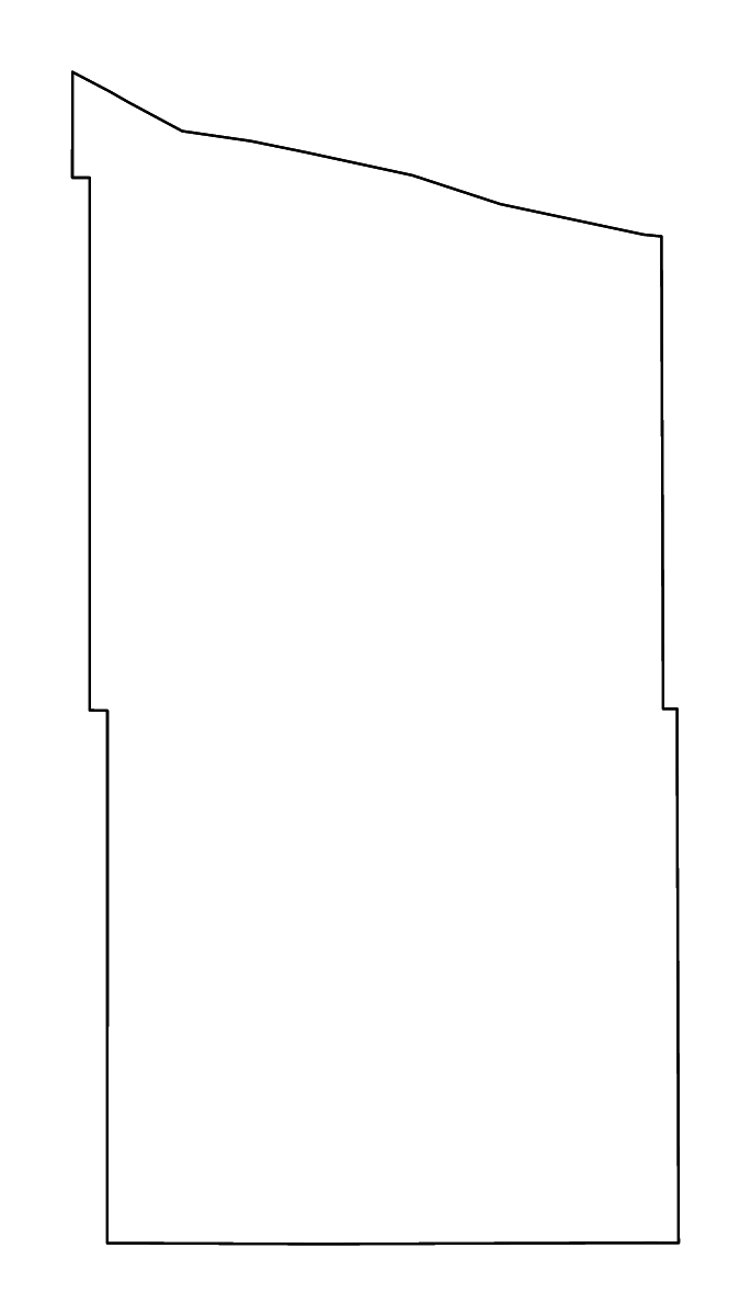 Mapa de contorno de Brown, Nebraska con ríos.