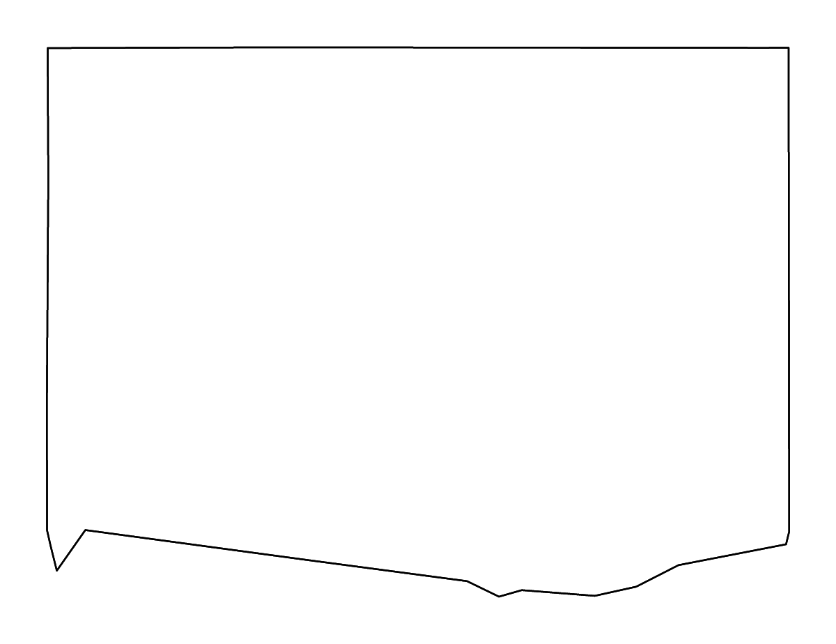 Mapa de contorno de Buffalo, Nebraska con ríos.