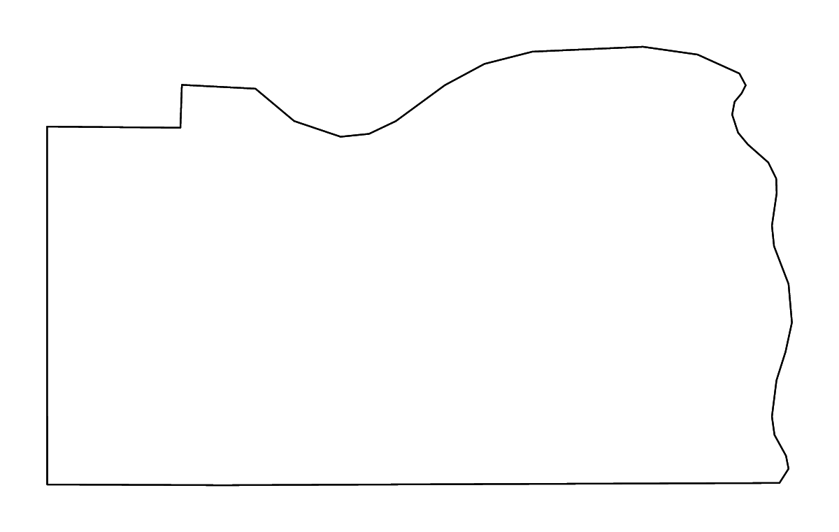 Mapa de contorno de Cass, Nebraska con ríos.