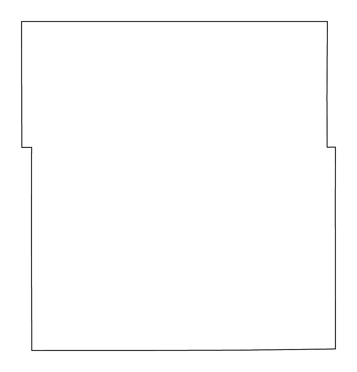 Mapa de contorno de Dawes, Nebraska con ríos.