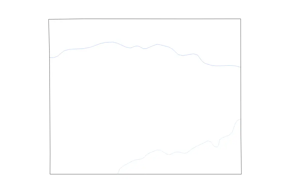 Carte de Furnas, Nebraska de type contour et rivières pour Amérique du Nord, montrant contour et rivières avec des limites nettes.