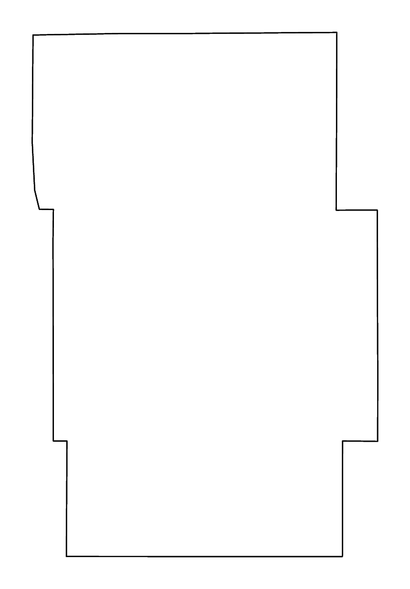 Mapa de contorno de Garden, Nebraska con ríos.