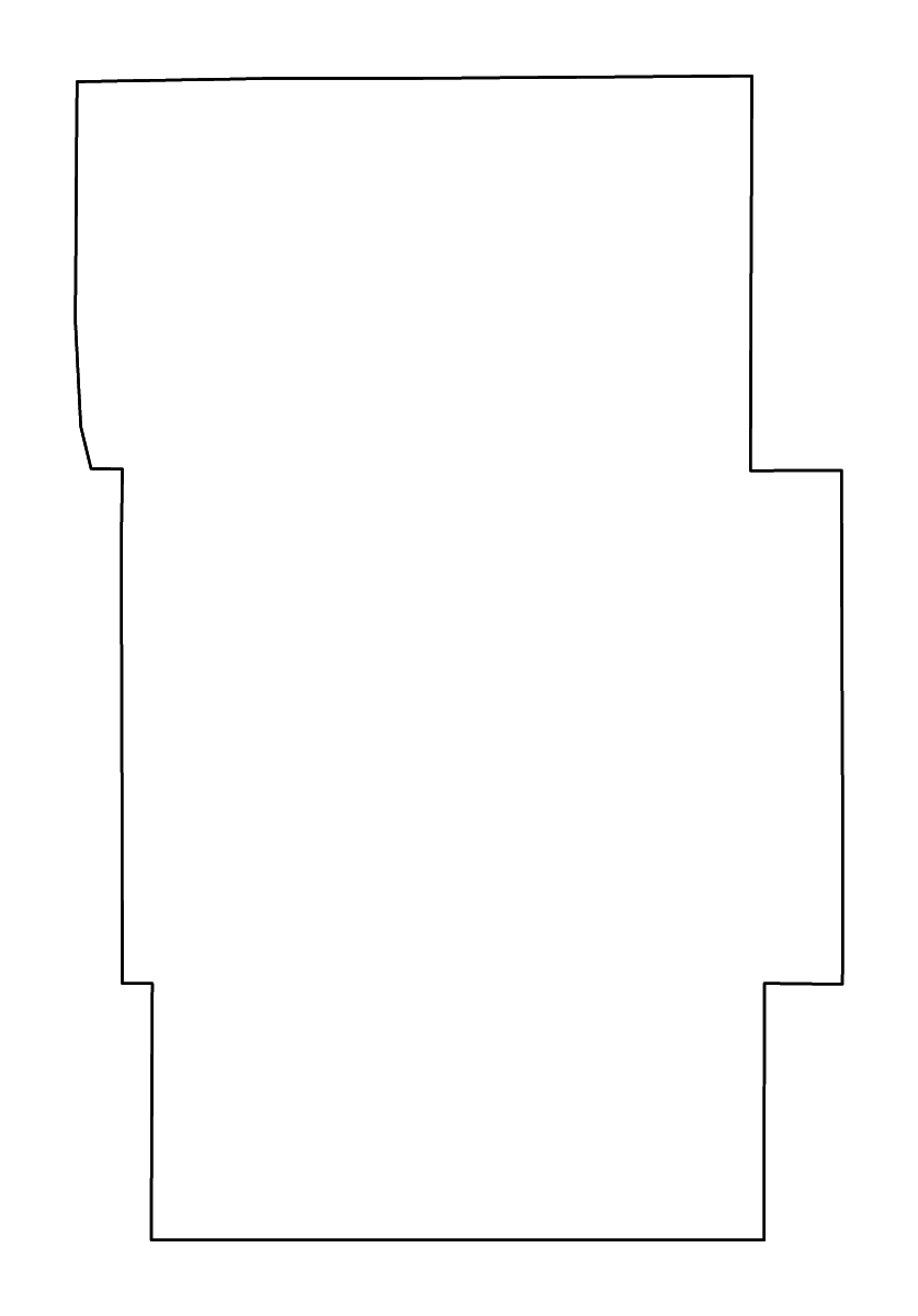 Mapa de contorno de Garden, Nebraska con ríos.