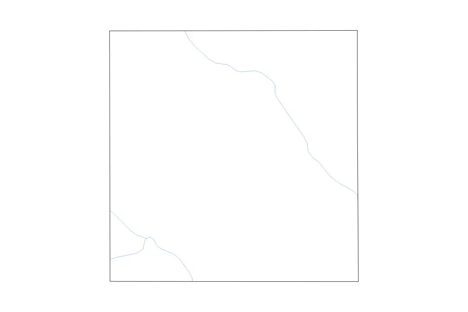 Carte de Garfield, Nebraska de type contour et rivières pour Amérique du Nord, montrant contour et rivières avec des limites nettes.